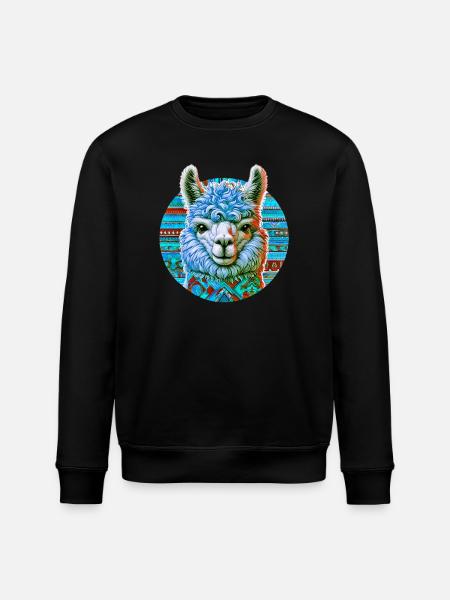 Alpaca - Stanley/Stella ROLLER Unisex Organic Sweatshirt - black