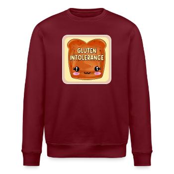 INTOLÉRANCE AU GLUTEN MALADIE CŒLIAQUE - Sweat bio ROLLER Stanley/Stella Unisexe - bordeaux - Devant - Nik (191cm)
