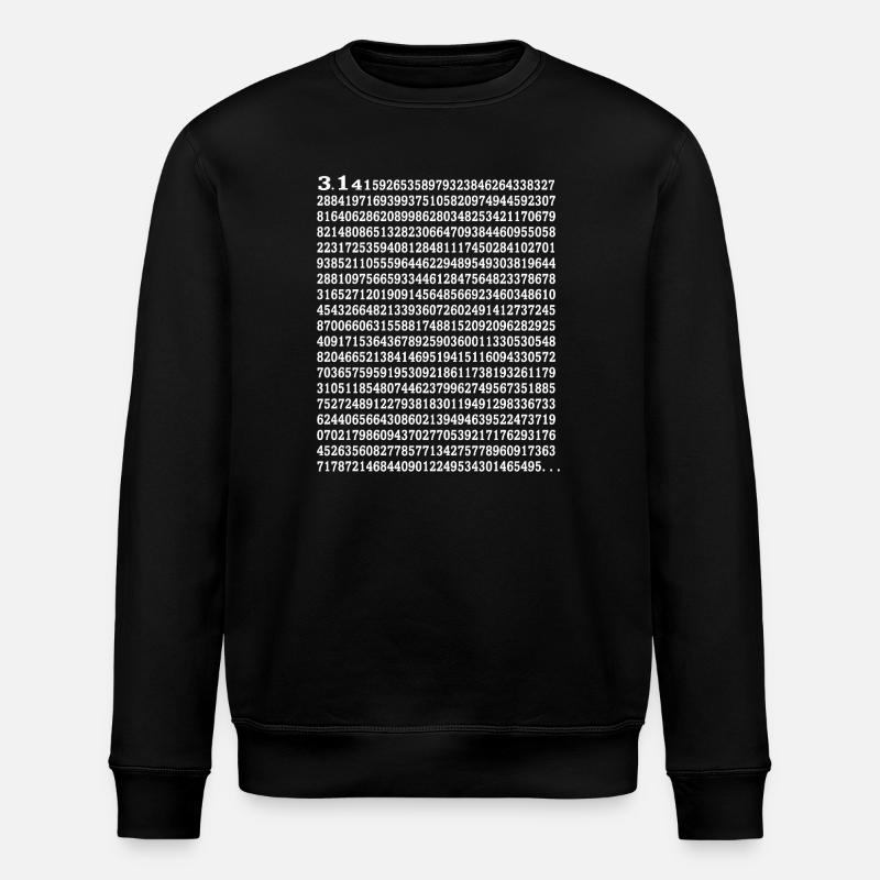 Happy Pi Day - Stanley/Stella ROLLER Unisex Organic Sweatshirt - black
