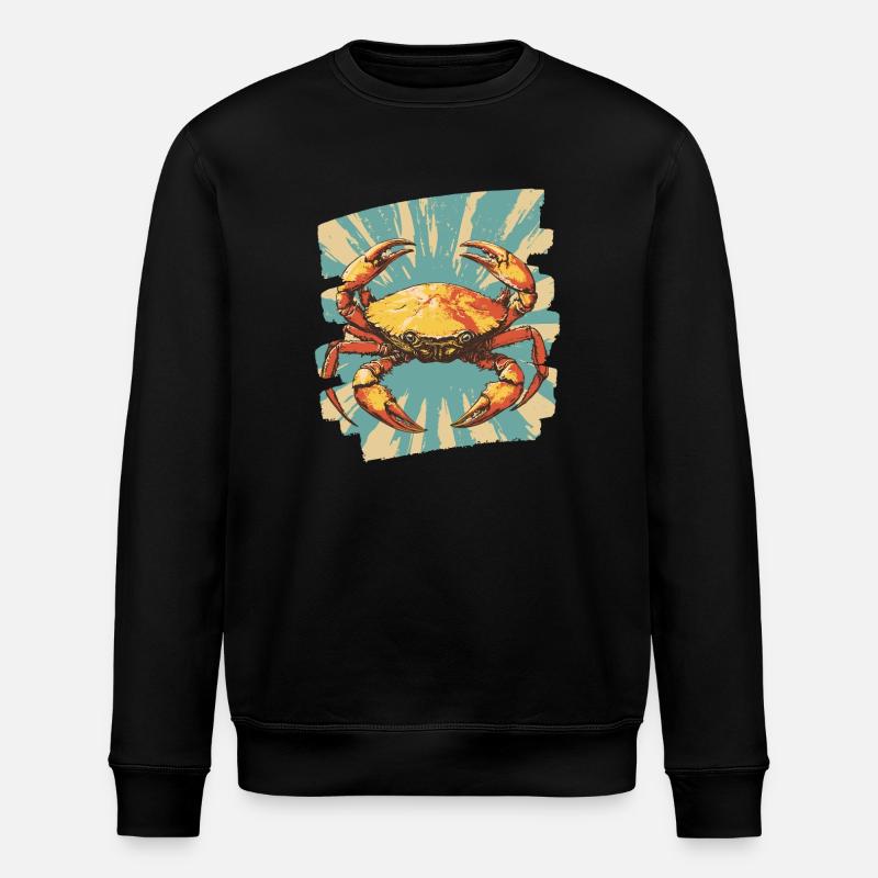 Krabbe Retro - Stanley/Stella Unisex Bio-Sweatshirt ROLLER - Schwarz