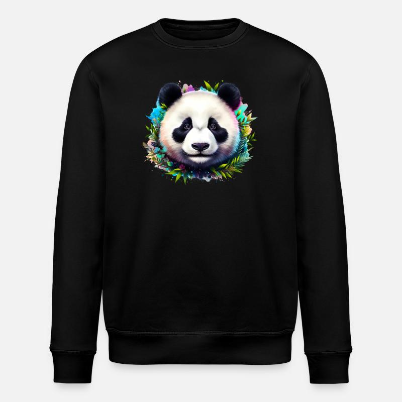 Panda - Sweat bio ROLLER Stanley/Stella Unisexe - noir