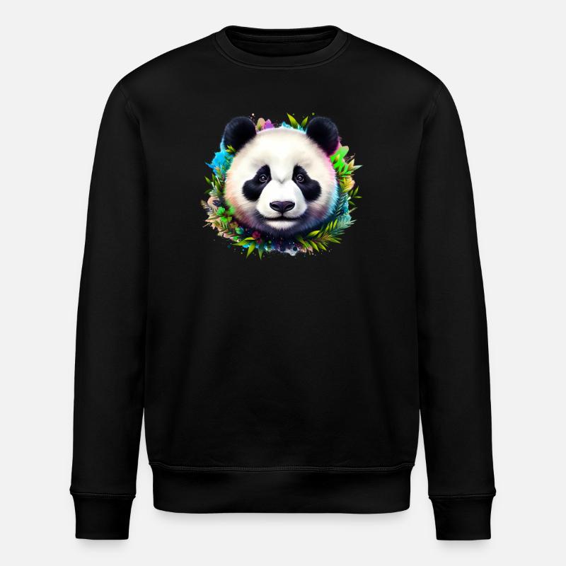 Panda - Sweat bio ROLLER Stanley/Stella Unisexe - noir