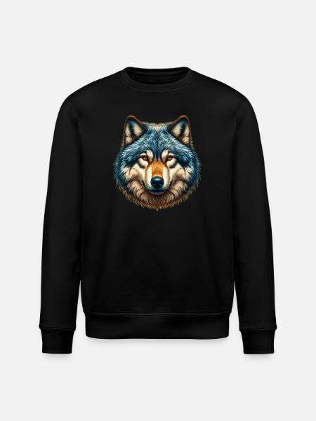 Wolf - Stanley/Stella Unisex Bio-Sweatshirt ROLLER - Schwarz