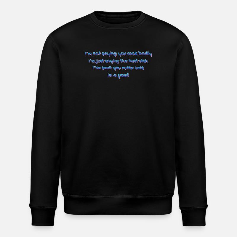 Poolküchen-Witz - Stanley/Stella Unisex Bio-Sweatshirt ROLLER - Schwarz