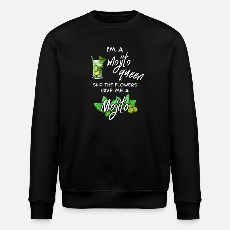 Mojito-Königin - Stanley/Stella Unisex Bio-Sweatshirt ROLLER - Schwarz
