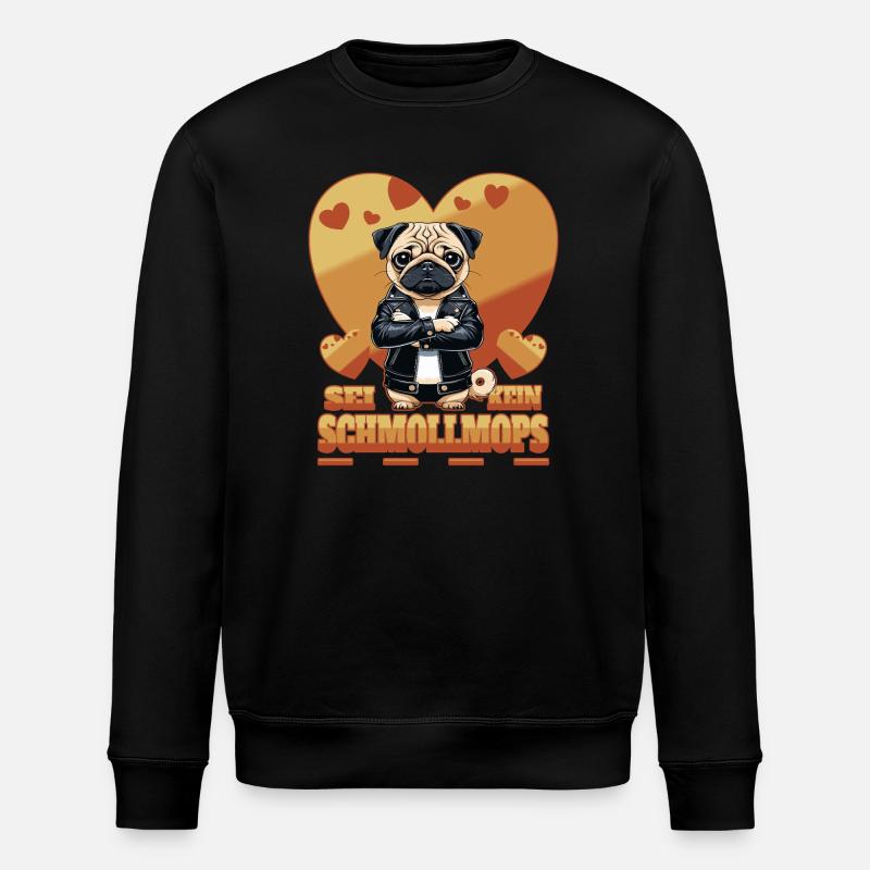 Schmollmops - Stanley/Stella Unisex Bio-Sweatshirt ROLLER - Schwarz