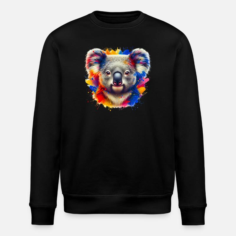 Koala - Stanley/Stella ROLLER Unisex Organic Sweatshirt - black