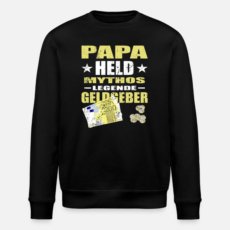 Parrainer papa - Sweat bio ROLLER Stanley/Stella Unisexe - noir