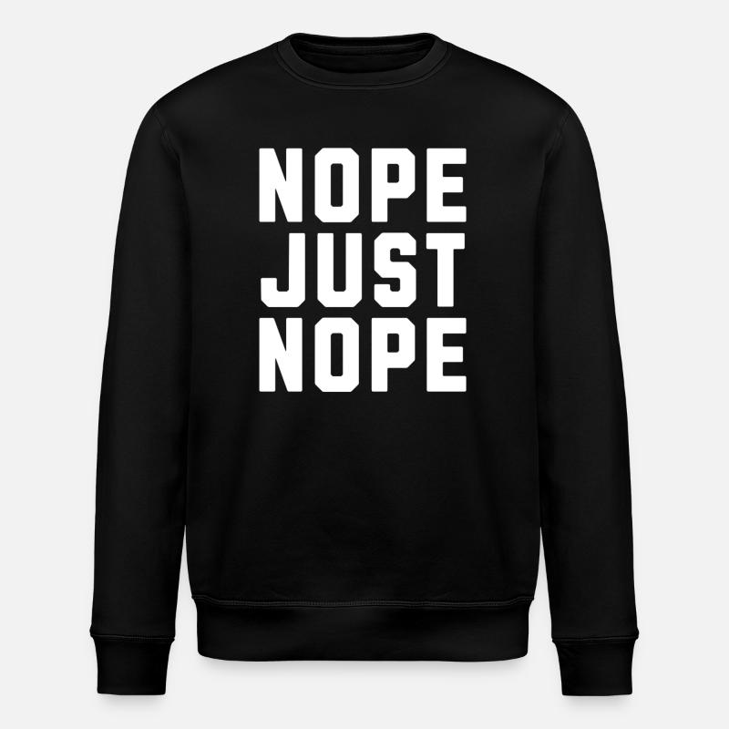 Nö, nur nö - Stanley/Stella Unisex Bio-Sweatshirt ROLLER - Schwarz