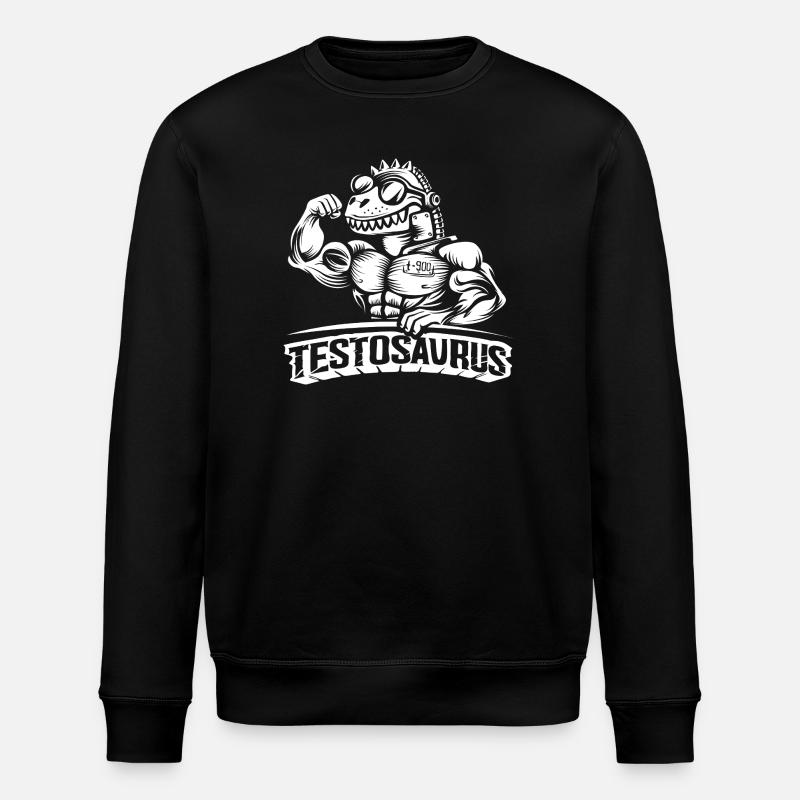 Testosaurus – Le cybersaure musclé - Sweat bio ROLLER Stanley/Stella Unisexe - noir