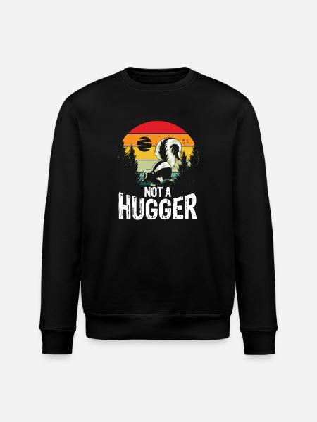 Not a hugger skunk - Stanley/Stella Unisex Bio-Sweatshirt ROLLER - Schwarz