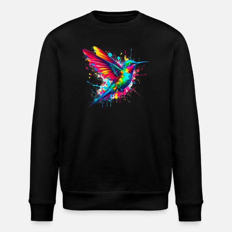 Hummingbird - Stanley/Stella ROLLER Unisex Organic Sweatshirt - black