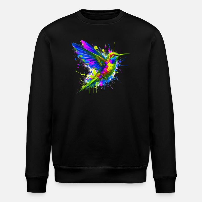 Kolibri - Stanley/Stella Unisex Bio-Sweatshirt ROLLER - Schwarz
