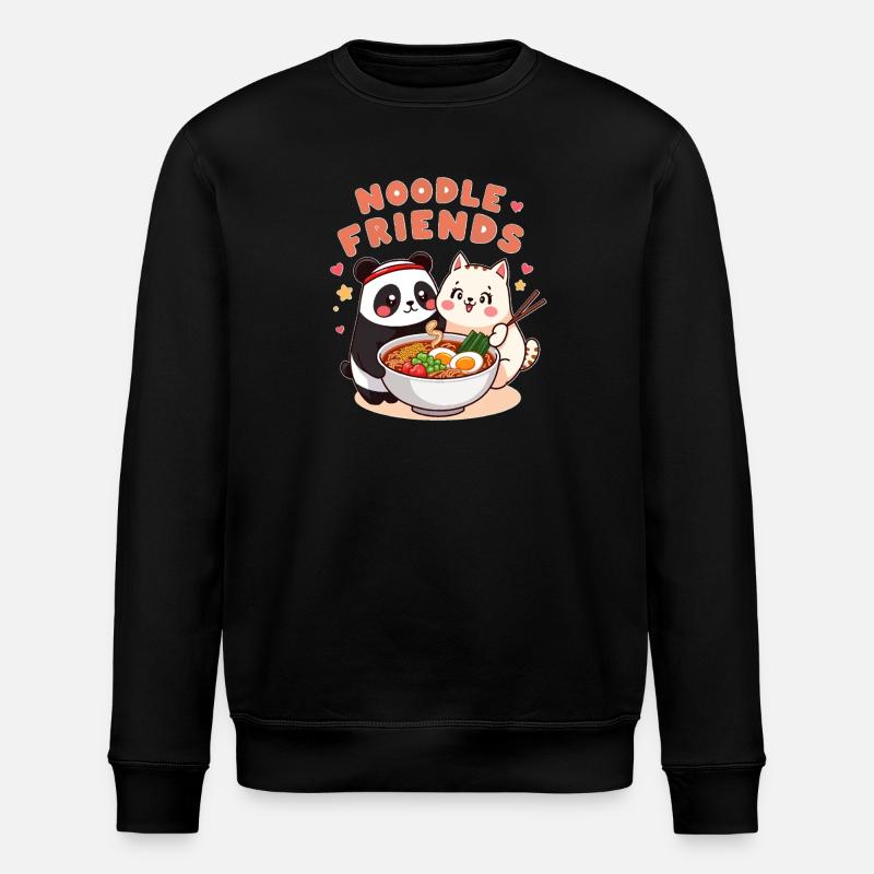 Noodle Friends Panda Chat Illustration - Sweat bio ROLLER Stanley/Stella Unisexe - noir