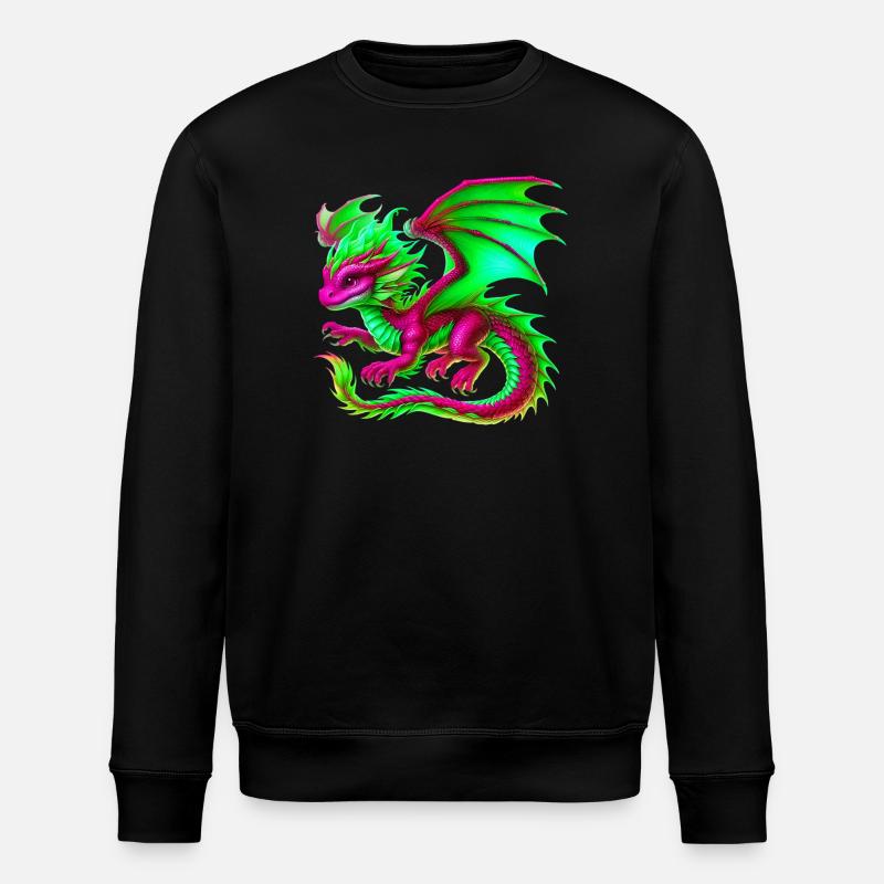Dragon - Stanley/Stella ROLLER Unisex Organic Sweatshirt - black