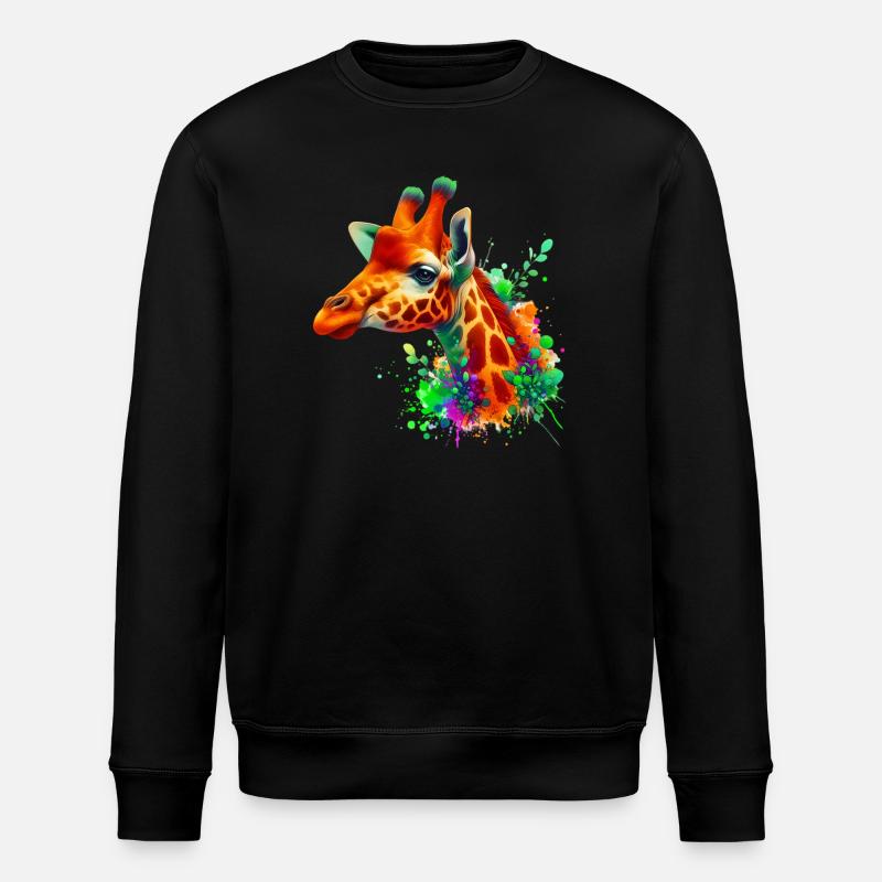 Girafe - Sweat bio ROLLER Stanley/Stella Unisexe - noir