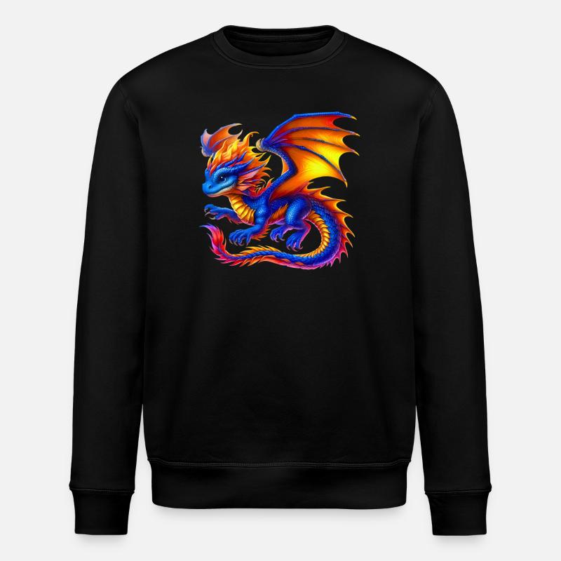 Drache - Stanley/Stella Unisex Bio-Sweatshirt ROLLER - Schwarz
