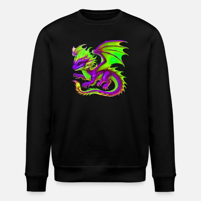 Drache - Stanley/Stella Unisex Bio-Sweatshirt ROLLER - Schwarz