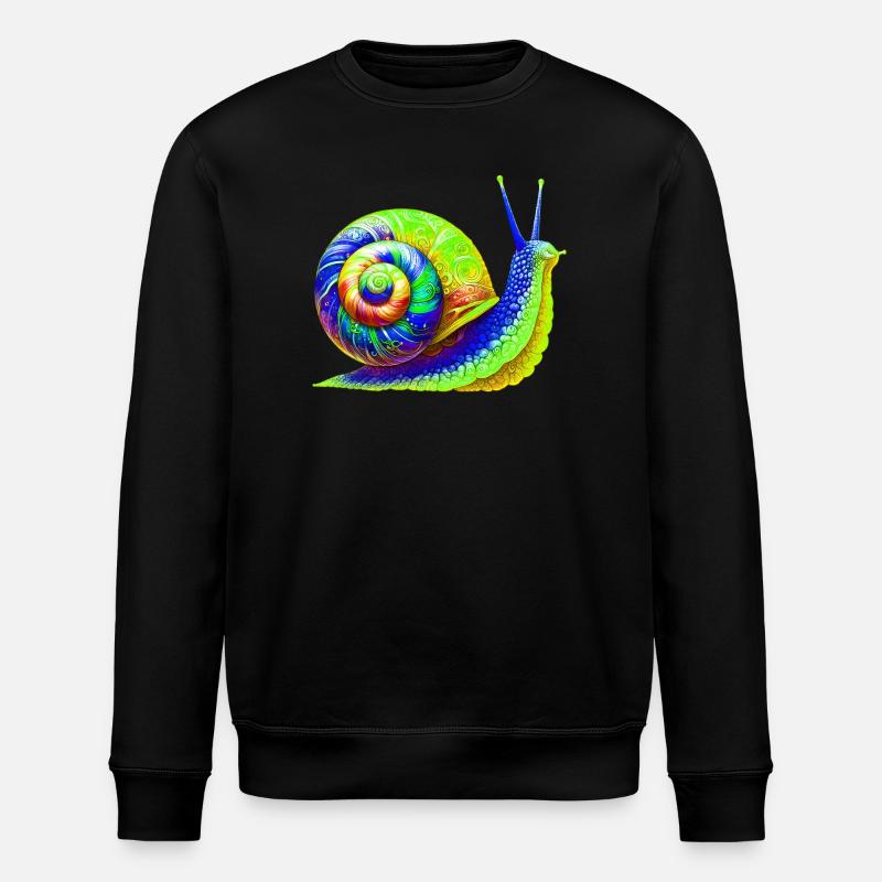 Schnecke - Stanley/Stella Unisex Bio-Sweatshirt ROLLER - Schwarz