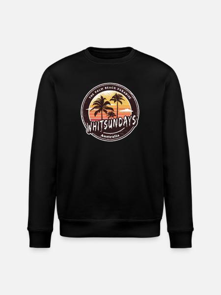 Whitsundays Australie Palmiers Design - Sweat bio ROLLER Stanley/Stella Unisexe - noir