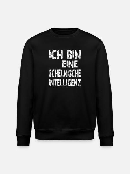 AI Saying I'm a mischievous intelligence - Stanley/Stella ROLLER Unisex Organic Sweatshirt - black