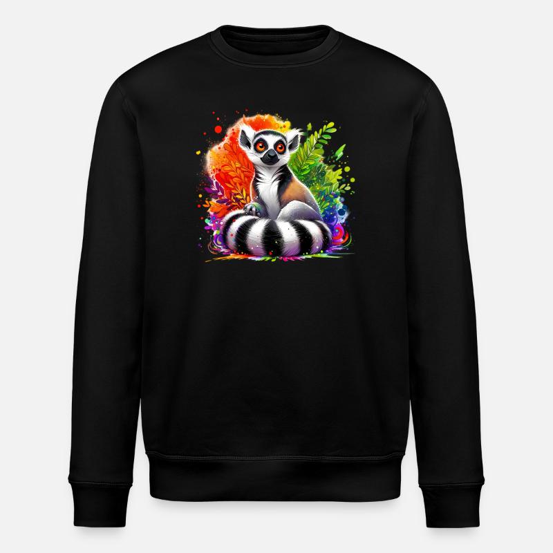 Lemur - Stanley/Stella Unisex Bio-Sweatshirt ROLLER - Schwarz