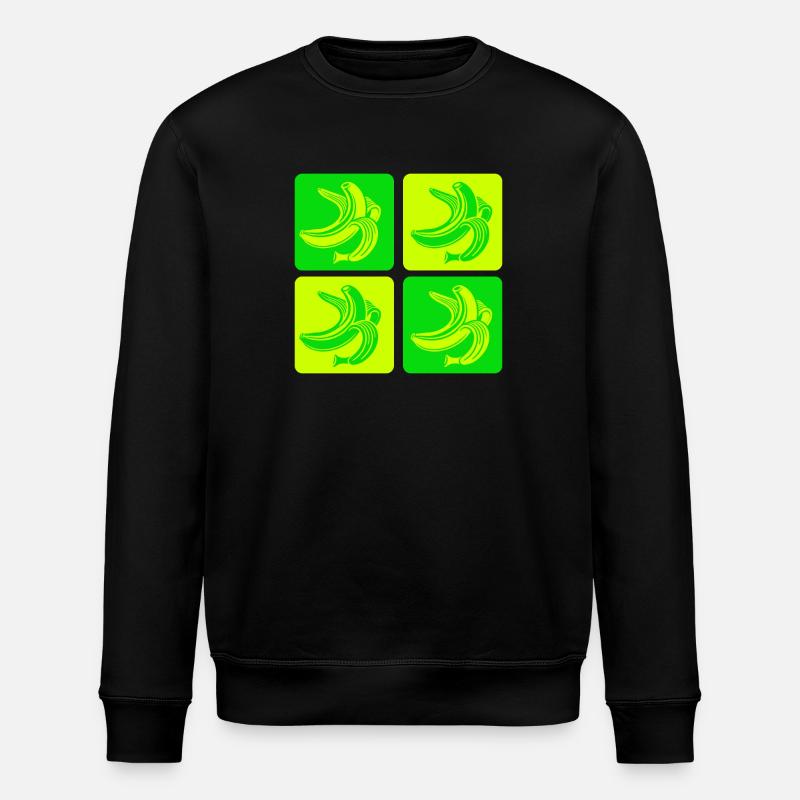 Bananes abstraites Pop Art Design - Sweat bio ROLLER Stanley/Stella Unisexe - noir