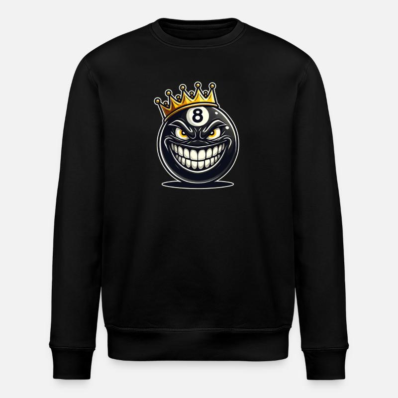 Billard König - Stanley/Stella Unisex Bio-Sweatshirt ROLLER - Schwarz