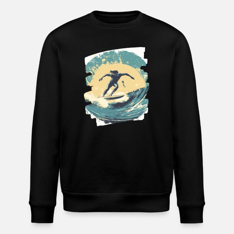 Surfeur - Sweat bio ROLLER Stanley/Stella Unisexe - noir