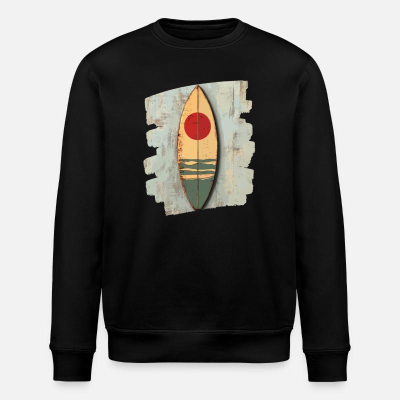 Planche de surf - Sweat bio ROLLER Stanley/Stella Unisexe - noir