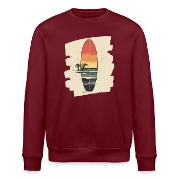 Surfboard - Stanley/Stella ROLLER Unisex Organic Sweatshirt - burgundy - Front - Nik (191cm)