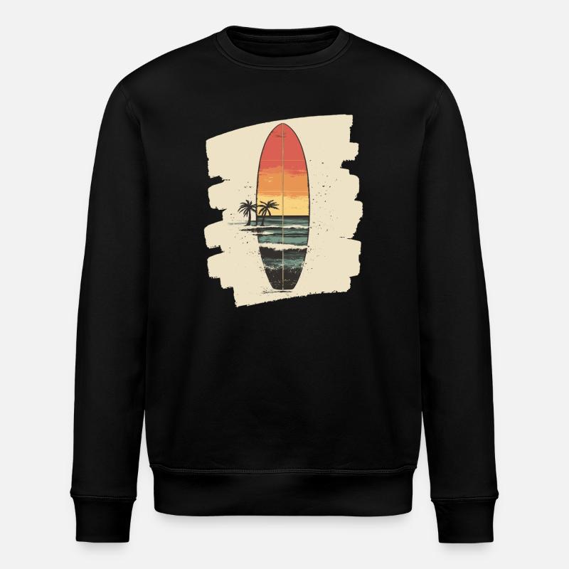 Surfboard - Stanley/Stella ROLLER Unisex Organic Sweatshirt - black