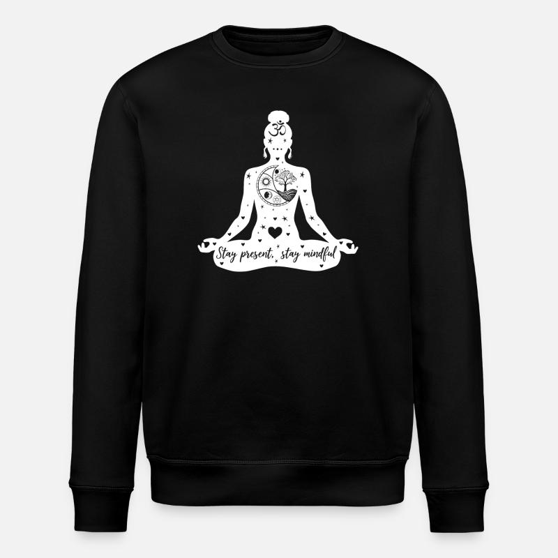 L’art du yoga #13 - Sweat bio ROLLER Stanley/Stella Unisexe - noir