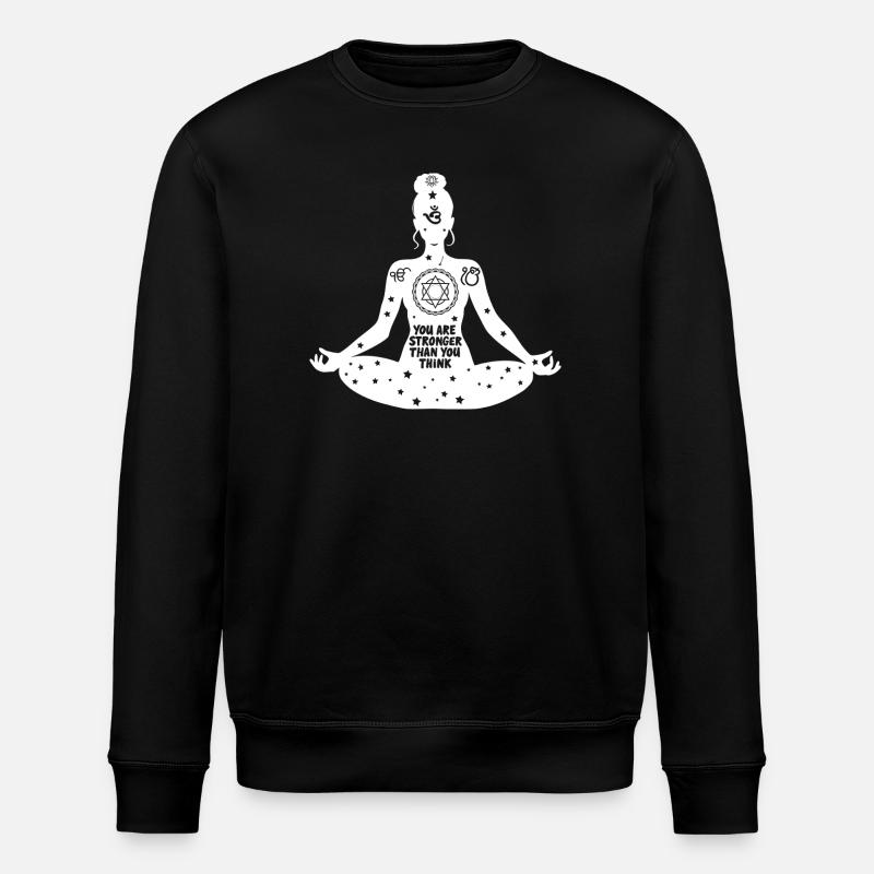 L’art du yoga #9 - Sweat bio ROLLER Stanley/Stella Unisexe - noir