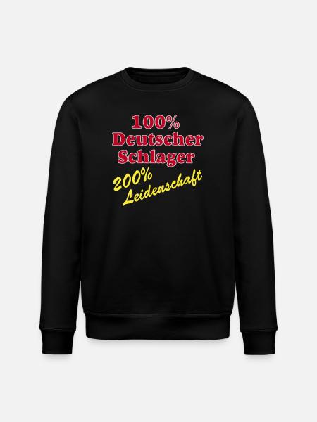 Schlager Party , Schlager Music , Schlager 100% - Stanley/Stella ROLLER Unisex Organic Sweatshirt - black