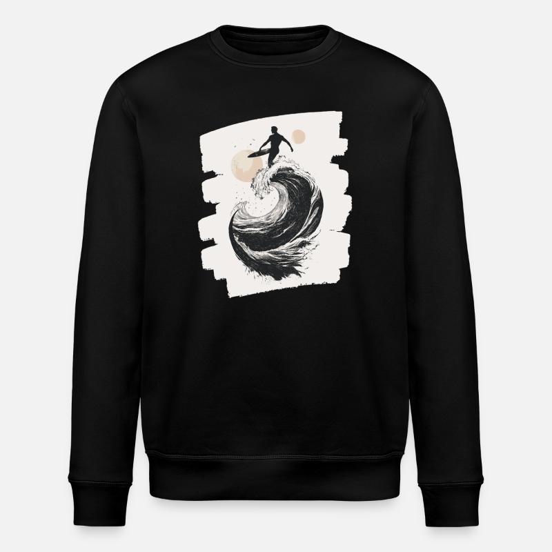 Surfer - Stanley/Stella ROLLER Unisex Organic Sweatshirt - black