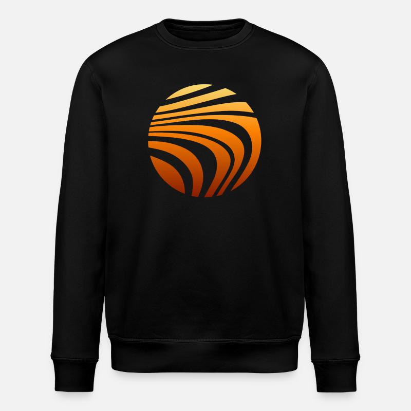 Pattern Orange Gradient - Stanley/Stella ROLLER Unisex Organic Sweatshirt - black
