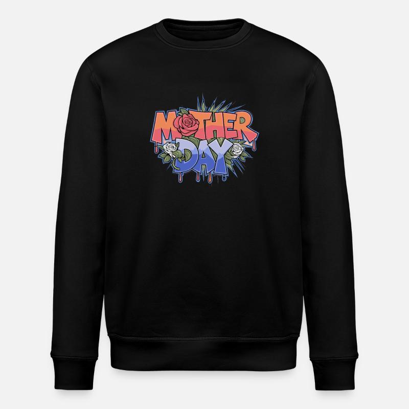 Graffiti Mother Day - Stanley/Stella ROLLER Unisex Organic Sweatshirt - black