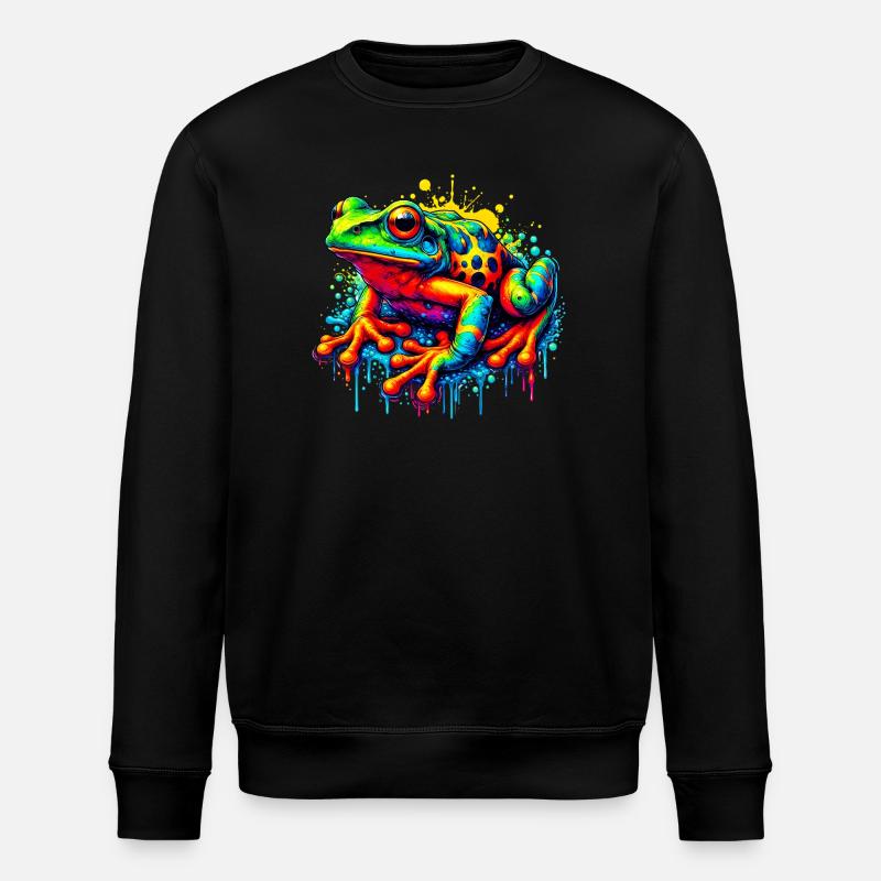 Frosch - Stanley/Stella Unisex Bio-Sweatshirt ROLLER - Schwarz