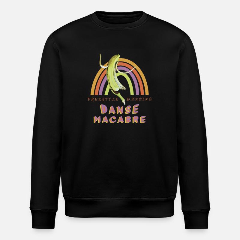 Drôle de banane dansante - Sweat bio ROLLER Stanley/Stella Unisexe - noir