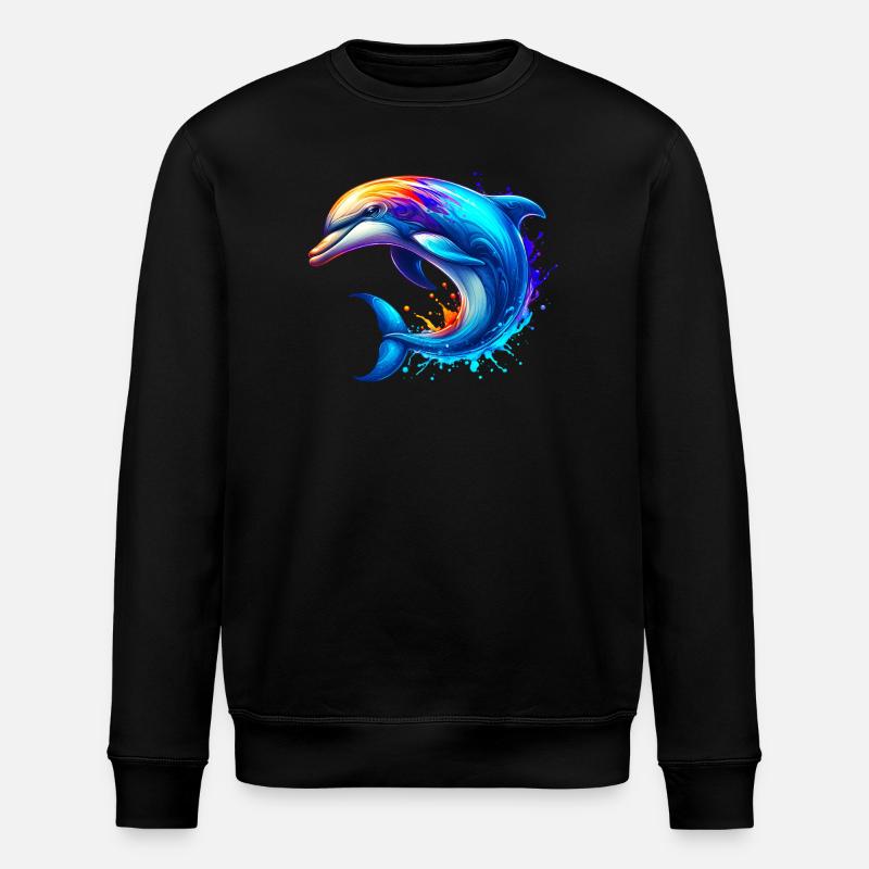 Delfin - Stanley/Stella Unisex Bio-Sweatshirt ROLLER - Schwarz