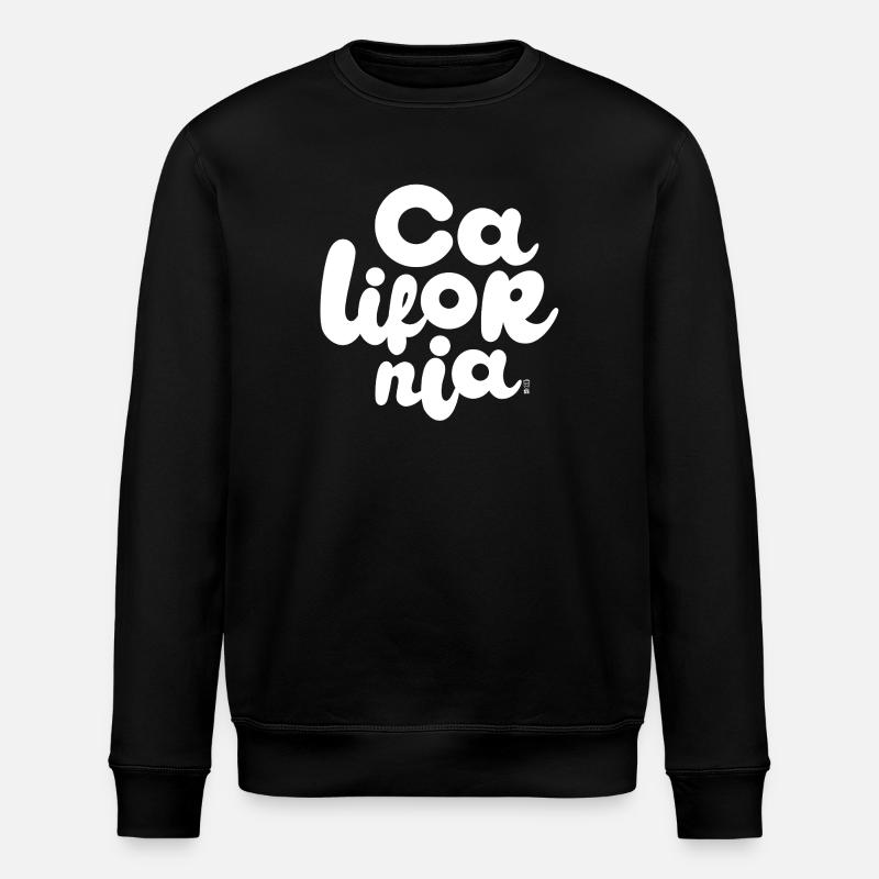 California - White - Stanley/Stella ROLLER Unisex Organic Sweatshirt - black