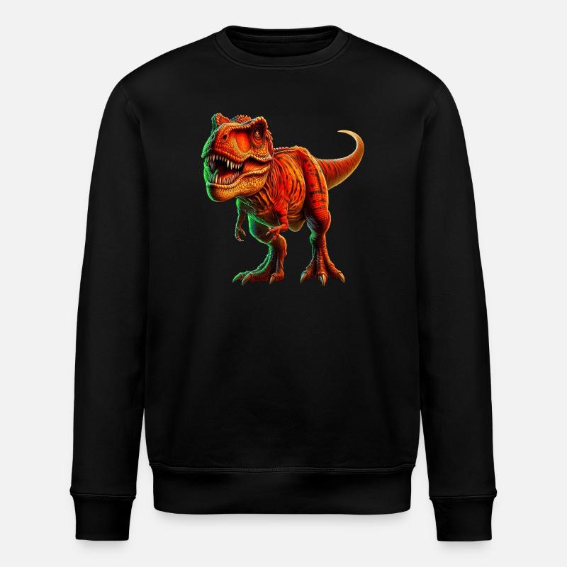 Dinosaurier - Stanley/Stella Unisex Bio-Sweatshirt ROLLER - Schwarz