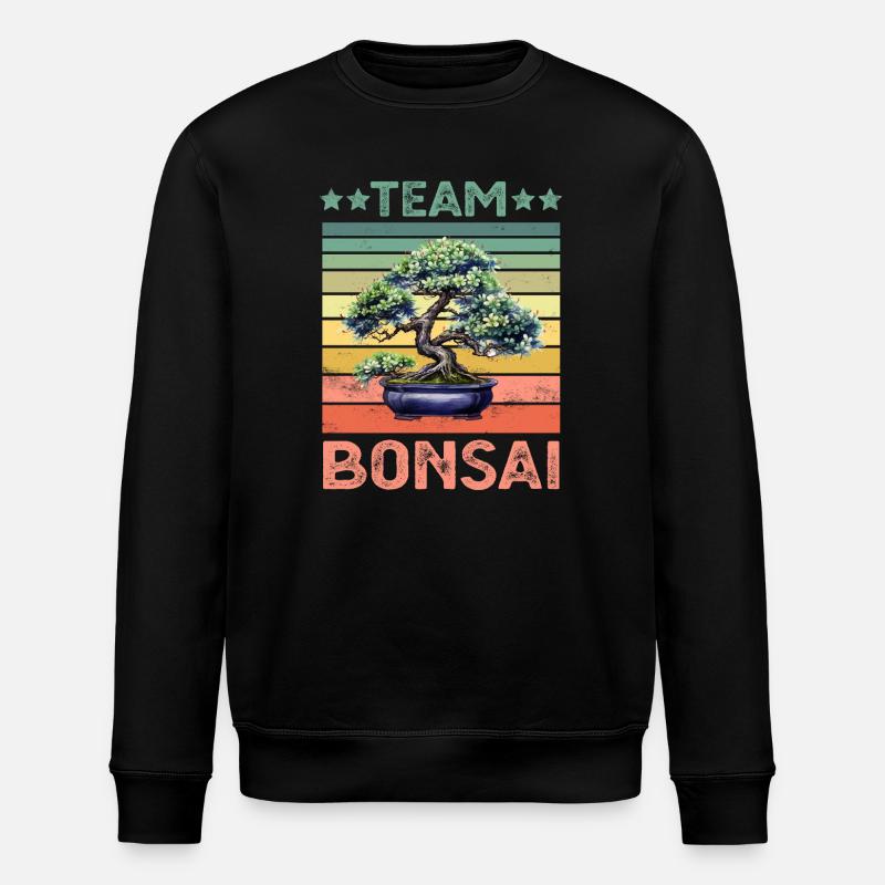 Bonsai Tree - Stanley/Stella ROLLER Unisex Organic Sweatshirt - black
