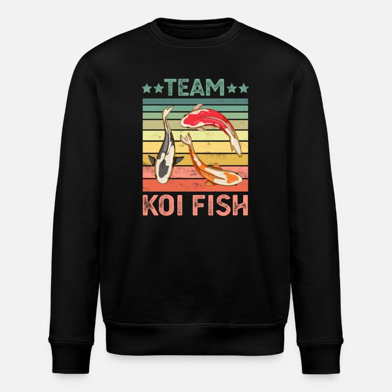 Poisson Koi - Sweat bio ROLLER Stanley/Stella Unisexe - noir