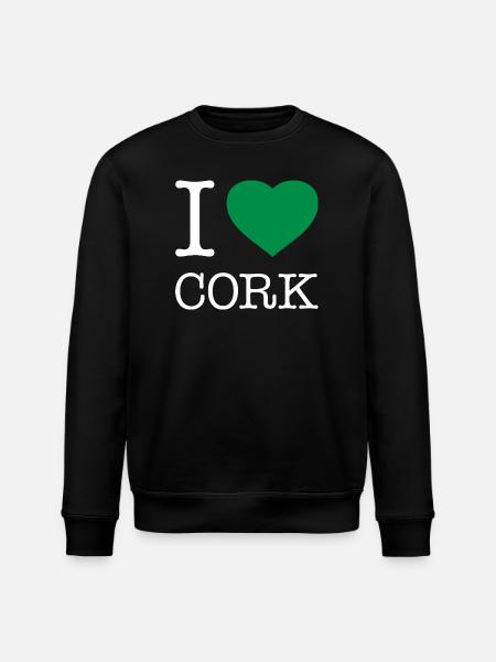 I LOVE CORK - Stanley/Stella Unisex Bio-Sweatshirt ROLLER - Schwarz