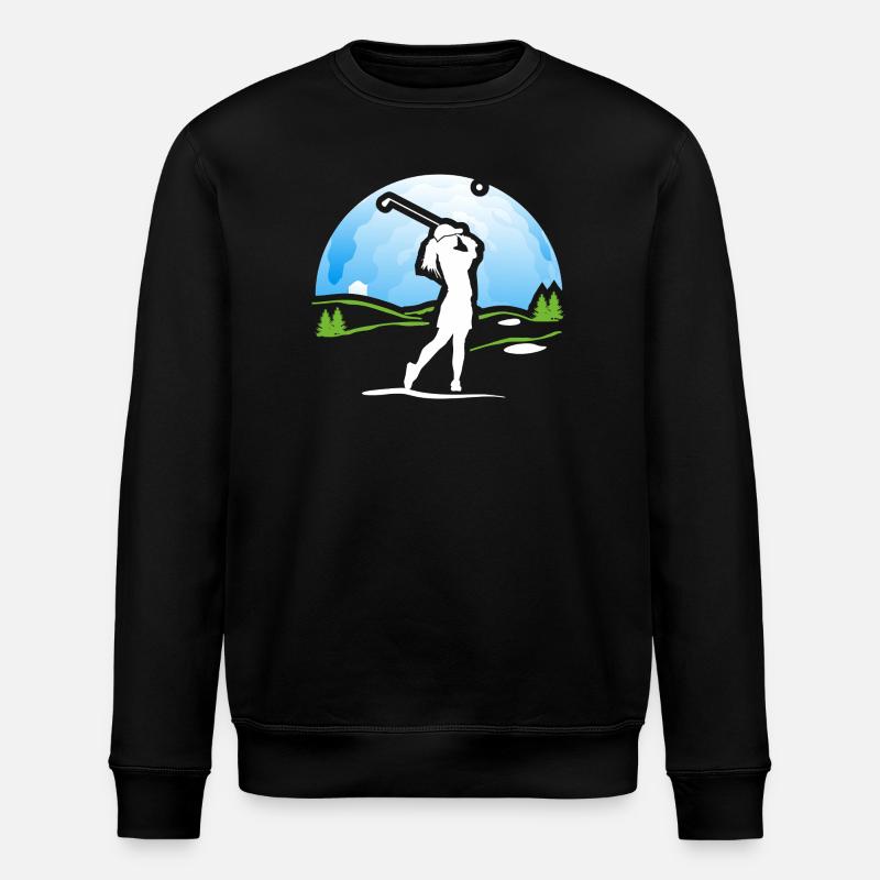 Golfeur Golf Golf Shirt Cadeau - Sweat bio ROLLER Stanley/Stella Unisexe - noir