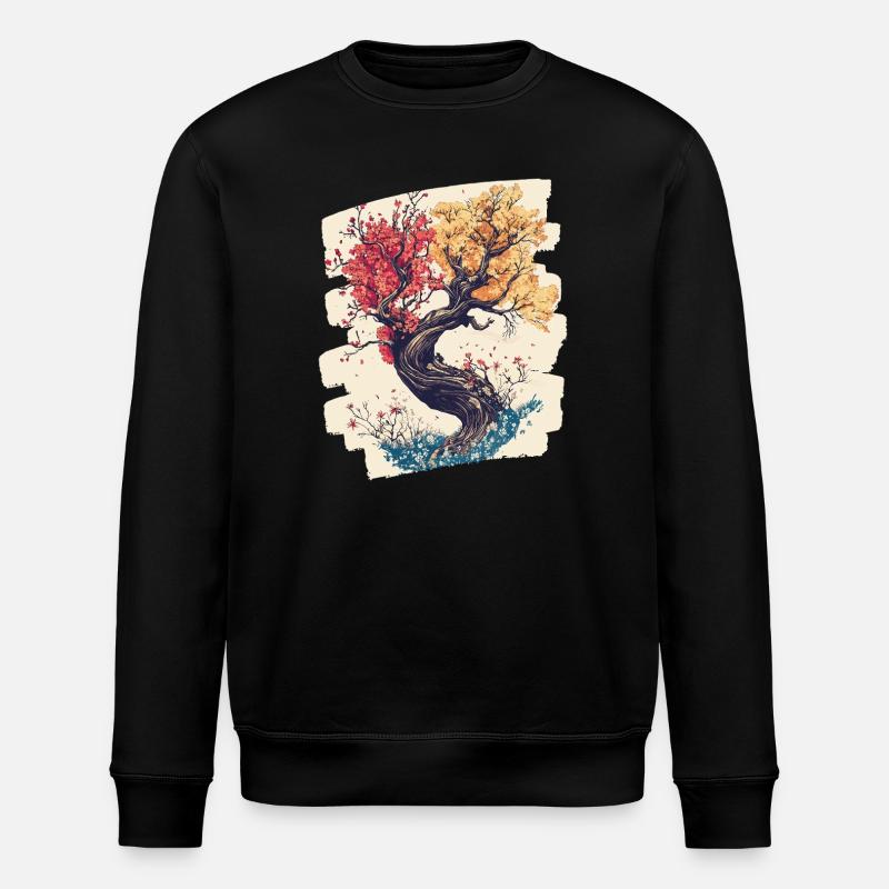 Spring Spring Beginning Flower Flowers - Stanley/Stella ROLLER Unisex Organic Sweatshirt - black