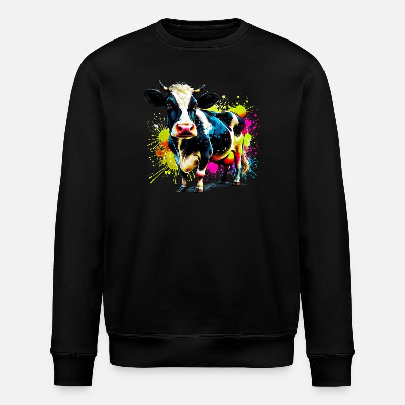 Vache - Sweat bio ROLLER Stanley/Stella Unisexe - noir