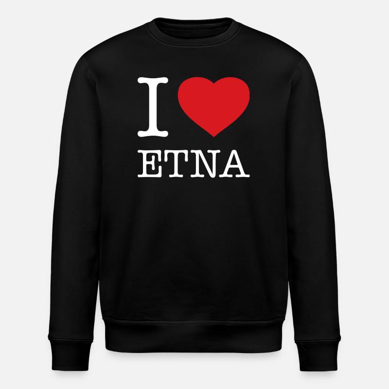 I LOVE ETNA - Stanley/Stella Unisex Bio-Sweatshirt ROLLER - Schwarz